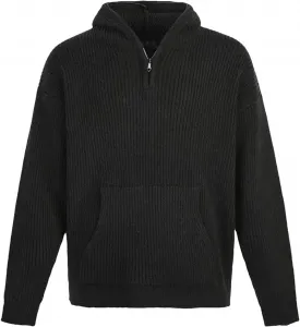 Мужской вязаный худи свитер зимний уличный стиль свободный покрой