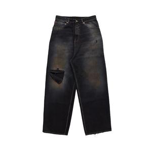 Джинсы Vetements Distressed Baggy Jeans, Blackout
