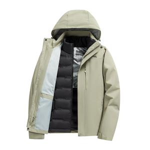 Пуховик Leisure Collection Unisex Jeep, серебро зеленый (down 3-in-1)