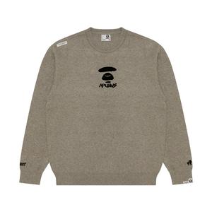 Джемпер с жаккардовым логотипом A Bathing APE Aape, серый