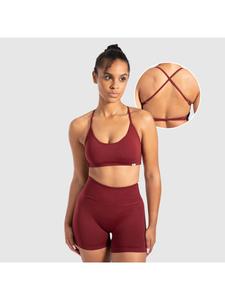 SMILODOX Спортивный бюстгальтер Sena в бордовом цвете