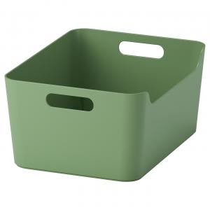 Коробка IKEA, 34x24см, зеленый