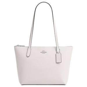 COACH Женская белая сумка через плечо среднего размера из переработанной кожи