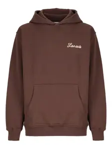 Худи с вышитым логотипом Laneus, коричневый