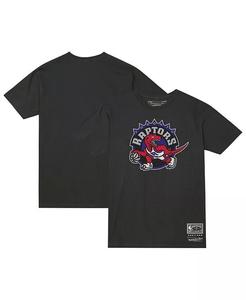 Мужская и женская черная футболка с логотипом Toronto Raptors Hardwood Classics MVP Throwback Mitchell & Ness, черный