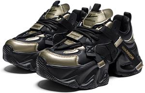 Кроссовки Lifestyle женские с низким верхом, черный/золотой Warrior