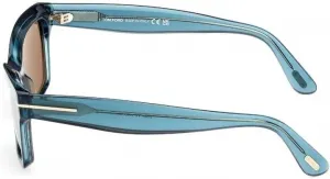 Солнцезащитные очки Tom Ford FT 1085 90L, блестящий бирюзовый /, Shiny Turquoise / Shiny Turquoise