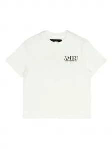 Футболка из хлопка с графическим принтом AMIRI KIDS, белый