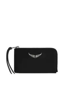Держатель для карт на молнии Signature Wings Zadig&Voltaire, черный