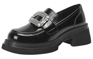 Лоферы женские черно-бежевые HARSON