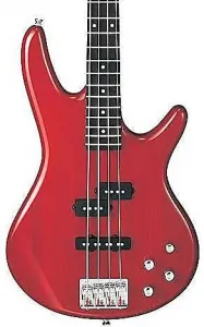 Бас-гитара Ibanez GSR200TR прозрачного красного цвета