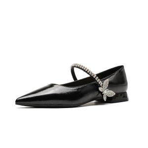 Ainer cat Chunky Heel Mary Jane Shoes 2cm Women's Ainer-cat, черный