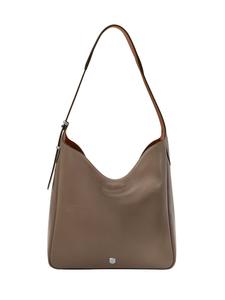 Женская кожаная сумка-хобо Fossil, серая, отделение для смартфона, ZB11091793