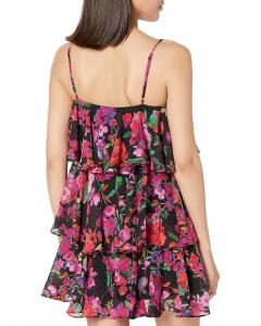 Платье line and dot Mika Mini Dress, черный мульти