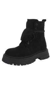 Ботильоны на шнуровке Ital-Design, черный