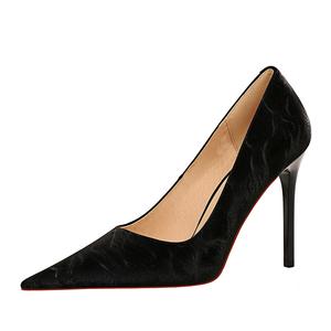Женские туфли на высоком каблуке QITUMAUL, Black[Heel Height 10.5Cm]