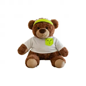 Плюшевая кукла милый медвежонок Heartbeat Bear высотой 25 см MIC RABBIT, зеленый