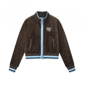 ORIGINALE Куртки Женские Deep Earth Tone BN Стоячий воротник Подкладка из флиса Others FILA, deep earth tone-bn