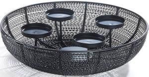 Подсвечник Kobolo WIREBOWL4, черный