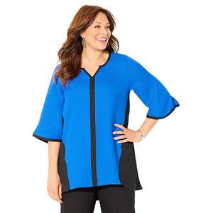 Блузка Women's plus size petite high-low Catherines, Dark Sapphire