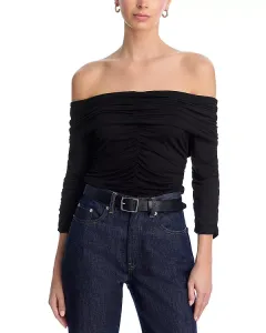 Топ Naya с открытыми плечами Paige, черный