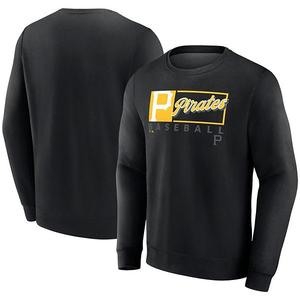 Мужской черный свитшот Pittsburgh Pirates Focus Fleece Fanatics