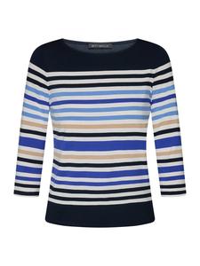 Betty Barclay Простая футболка с вырезом-лодочкой темно-синего/белого цвета