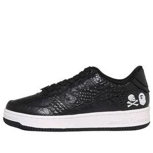 Кроссовки neighborhood x bape sta leather low 'black' A Bathing Ape, черный