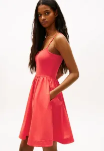 Платье-Мини на тонких бретелях, очень узкое, для повседневной носки. Tommy Jeans, Red Alert