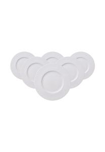 Белые сервировочные тарелки white pearl ø 18 см 6 шт White Pearl Villeroy & Boch