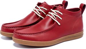 Мужские ботинки-чукка, высокие повседневные мужские ботинки, классические ботинки в стиле «дезерт», модные ботильоны на шнуровке, винтажные повседневные и формальные ботинки, женские ботинки-чукка в стиле «дезерт» Generic, красный