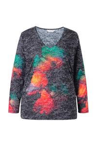 Лонгслив MIAMODA, mottled black