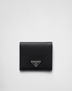 Кожаный кошелек Prada, черный