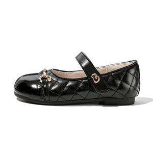Износостойкая детская кожаная обувь для детей BELLE, черный