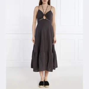 Льняное платье Дина Pepe Jeans London, черный