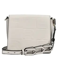 Кожаная сумка через плечо Ferre Milano, бежевый