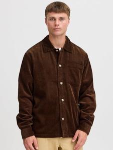 Рубашка с длинным рукавом Solid, коричневый