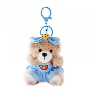 Коллекционные плюшевые куклы Cookies Bear в виде подвесных наушников высотой 10 см The Green Party, Cookie коричневый Bear Nuhu-синий Pendant 82080634500-1