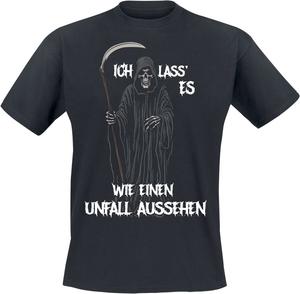Футболка Sprüche Ich lass' es wie einen Unfall ausehen, черный