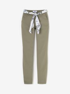 Облегающие брюки чинос Le Temps Des Cerises, темно-зеленый