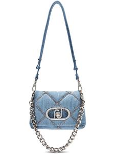 Сумка через плечо LaPuffy из денима с цепочками LIU JO, синий