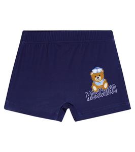 Детские плавки с принтом Moschino Kids, синий