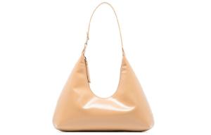 By Far Винтажная женская кремовая полулаковая сумка через плечо из коровьей кожи