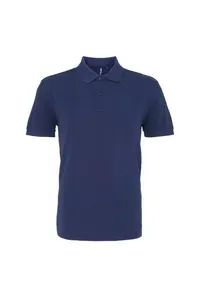 Простая рубашка-поло с короткими рукавами Asquith & Fox, синий