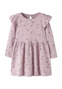 Платье из трикотажа с сердечками Name It, Keepsake Lilac