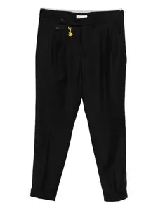 Фланелевые брюки с двойными складками Manuel Ritz, черный