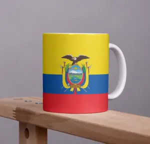 Кружка Эквадора с флагом, кофейная чашка, национальная кружка, кофейная чашка, офисный чай Tinisu