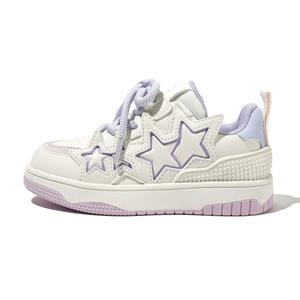 Кроссовки BELLE Kids Skateboarding Shoes Kids Purple, белый/фиолетовый