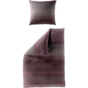 Постельное белье BIERBAUM «5276», мако-сатин, 100% хлопок, легкое в уходе, рисунок, цвет rubin