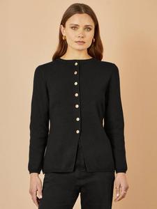 Кардиган с баской Yumi, Black